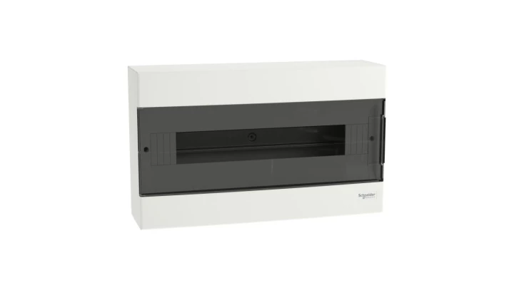 Rozdzielnica modułowa 1x18 natynkowa IP40 Easy9 EZ9EU-1-18-NT-T drzwi transparentne EZ9EUC118