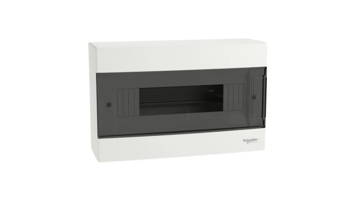 Rozdzielnica modułowa 1x12 natynkowa IP40 Easy9 EZ9EU-1-12-NT-T drzwi transparentne EZ9EUC112