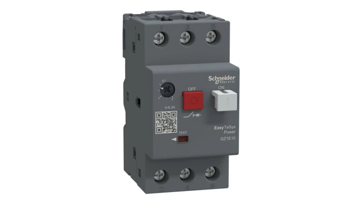Wyłącznik silnikowy 3P 2,2kW 4-6,3A GZ1E10