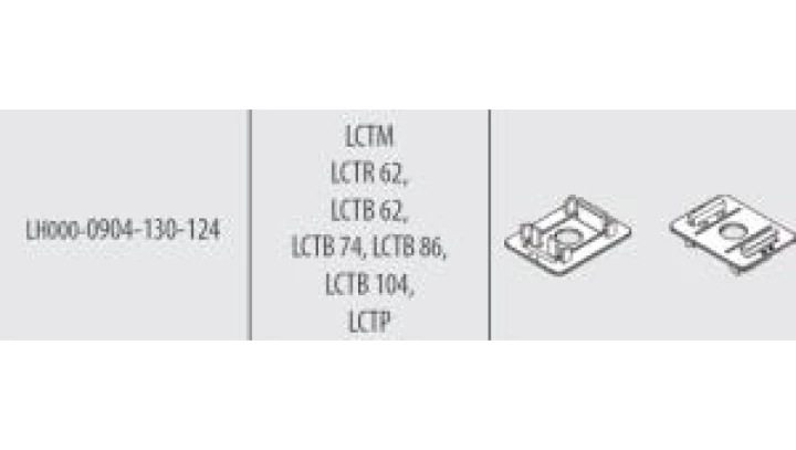 Trzymacz na szynę DIN do prze.LCTB62-104 Uchwyty do montażu przekładników na szynę DIN 35 mm LH000-0904-130-124