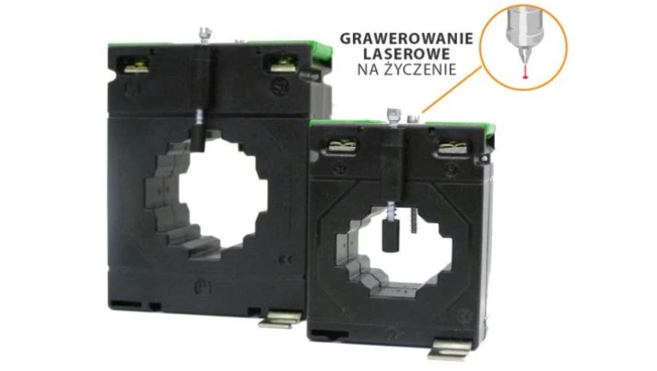 Przekładnik prądowy z otworem na szynę 50/30 (30) 80A/5A klasa 1 LCTB 5030300080A51