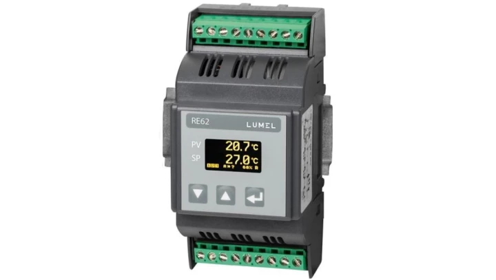 Regulator temperatury na szynę RE62 1:OUT1 przekaźnik 5A 230Vac RE62 11100M0