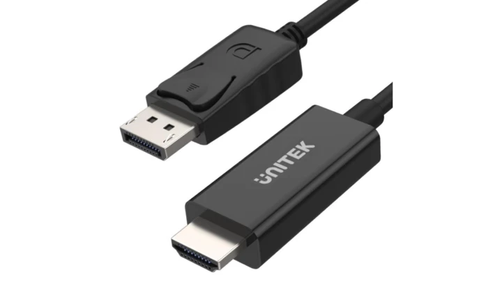 UNITEK PRZEWÓD DISPLAYPORT TO HDMI 1,8M, Y-5118CA