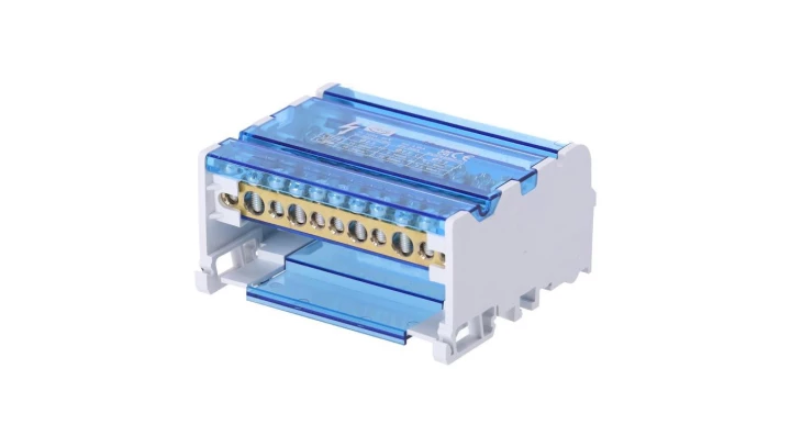 Blok rozdzielczy na szynę TH35 lub do pow. Płaskich 125A 4x11 FJ-411/125BE 90244