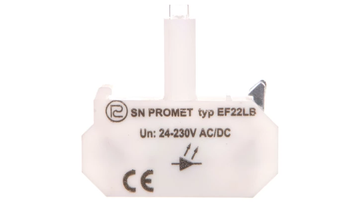 Blok podświetlający LED uniwersalny EF22LB błyskający bezbarwny 24-230V AC/DC W0-Ł EF22LB B
