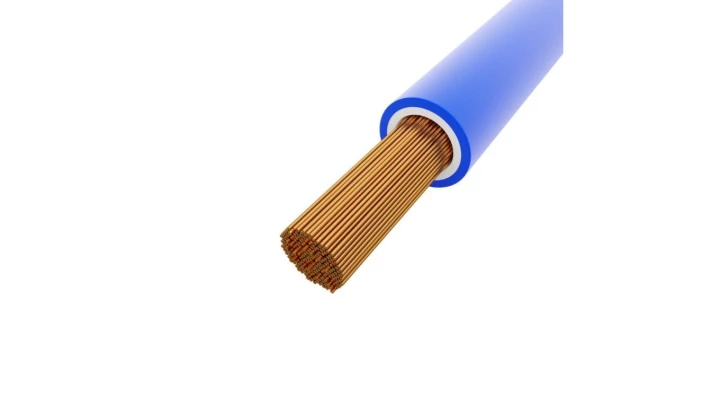 Przewód instalacyjny BiTOne H07V-K 1x2,5 450/750V niebieski IG2001.06 klasa Eca /100m/