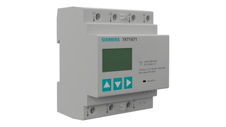 Miernik parametrów sieci PAC1600 3 Fazowy 80A licznik energii kl.B MID S0 DIN 7KT1671