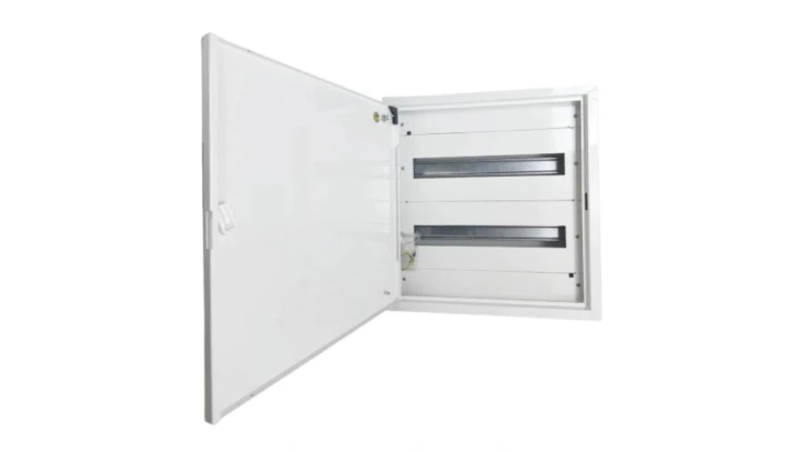 Rozdzielnica natynkowa metalowa 36 modułowa 2x18 436x455x130 RAL9003 P30 MN36/2/18
