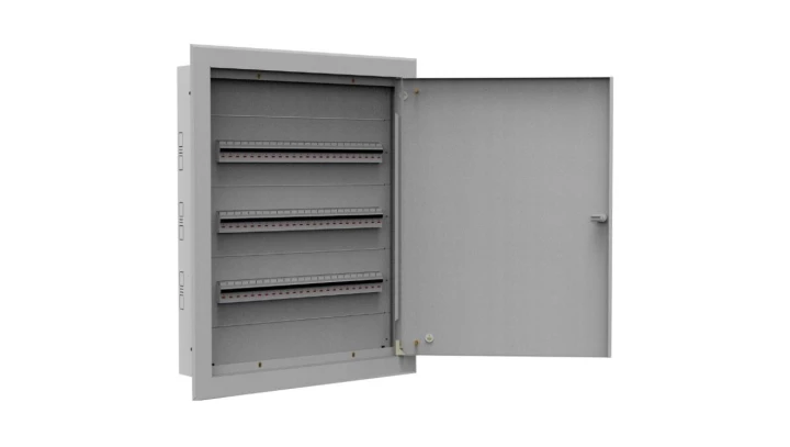 Rozdzielnica podtynkowa metalowa 72 modułowa 3x24 523x665x130 RAL9003 IP30 MP72/3/24
