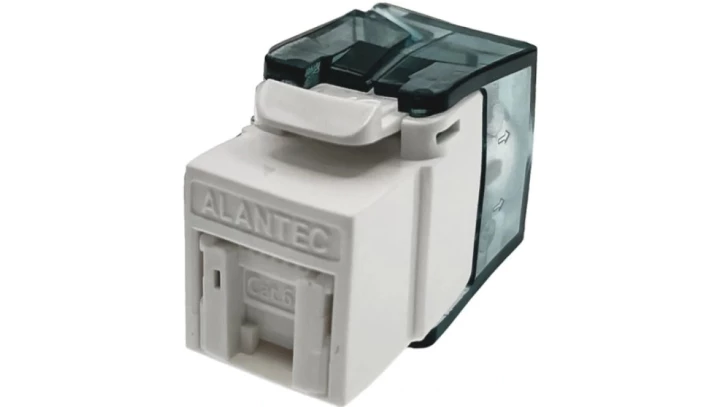 Moduł keystone RJ45 beznarzędziowy UTP kat.6A Podw. par. transmisyjne ALANTEC MB007-1