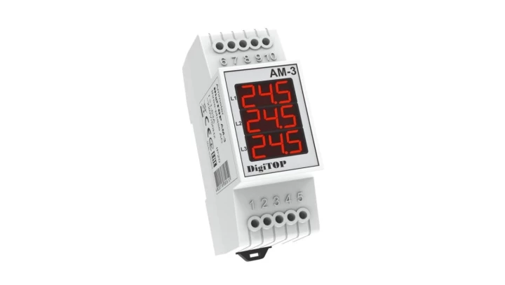 Amperomierz trójfazowy cyfrowy DigiTOP AM-3