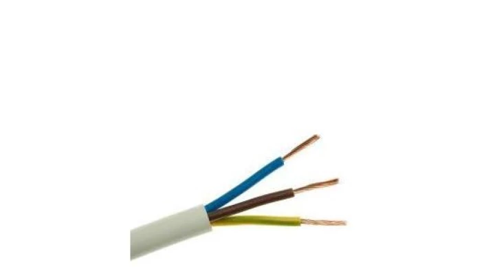 Przewód warsztatowy H05VV-F (OWY) 3x2,5 żo biały /100m/