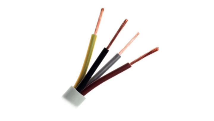 Przewód warsztatowy H05VV-F (OWY) 4x1 żo biały /100m/