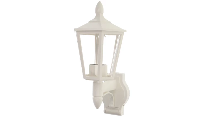 Oprawa elewacyjna, kinkiet L 15 M 60W E27 IP44 tworzywo sztuczne biała 069186