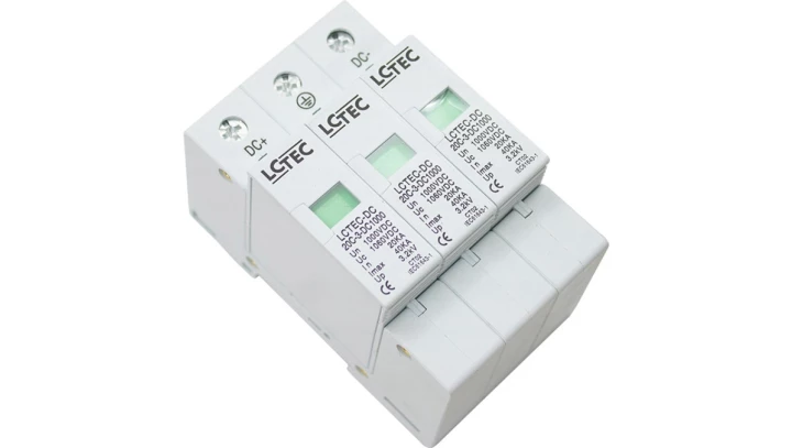 Ogranicznik przepięć fotowoltaicznych DC typ 2 (C) 3P LCTEC 1000V