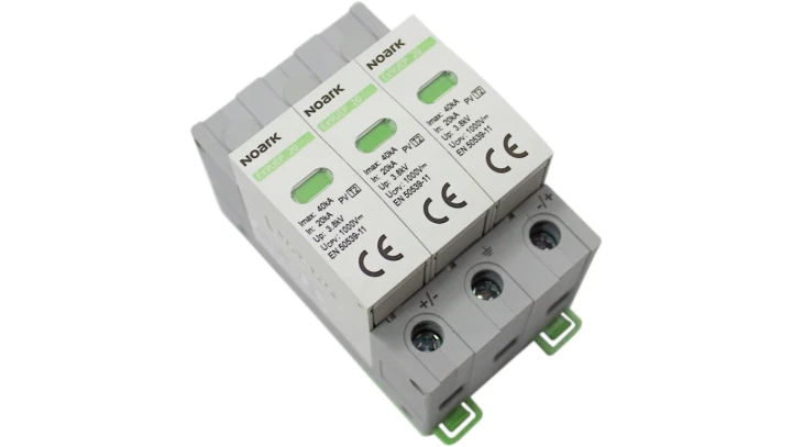 Ogr. przepięć SPD Ex9UEP, typ II, 1000 V DC, 3 moduły szer., dla nieuziemionych systemów PV NE110177