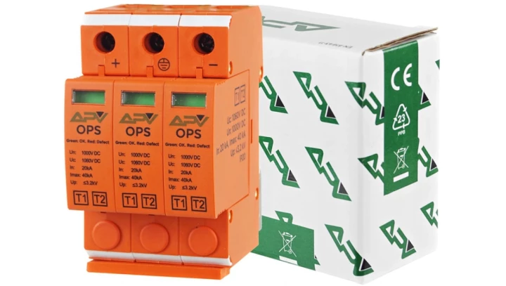 Ogranicznik przepięć fotowoltaiczny-ochronnik solarny typ T1+T2 3P 1000V DC ogranicznik PV solar 20kA 3,2kV APV do paneli PV