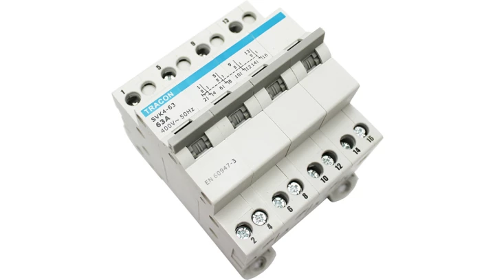 Przełącznik wyboru zasilania 4P 32A sieć agregat SVK4-32