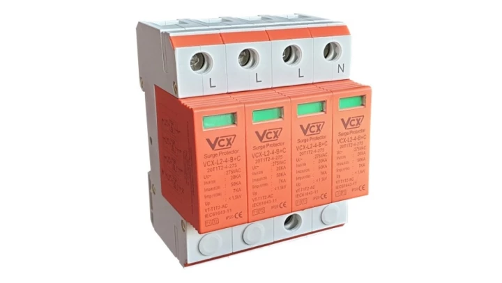 Ogranicznik przepięć B+C T1+T2 4P 20-50kA 1,5kV VCXBC4P7KA