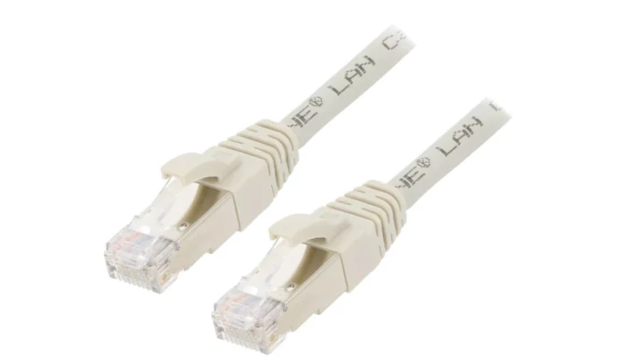 ETH-24441366 Patch cord ETHERLINE Cat.6a,S/FTP 6a linka Cu LSZH szary 3m