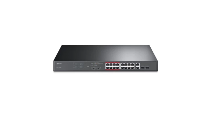 Switch PoE TP-Link 16xFE(16xPoE) 2xGE 2xSFP 802.3af/at 192W
