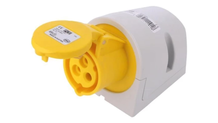 Gniazdo stałe 16A 3P 110V żółte IP44 113-4
