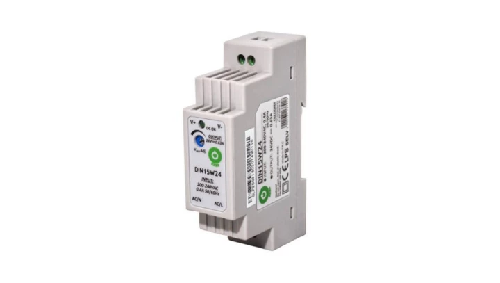 Zasilacz POS na szynę DIN 15W 24V DC 0,6A DIN15W24