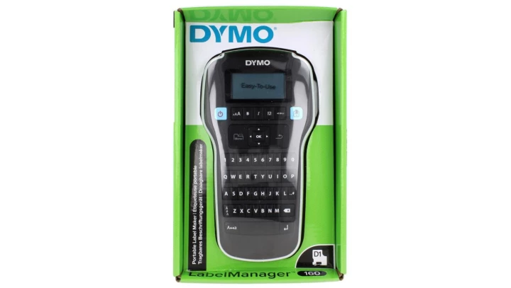 Drukarka etykiet DYMO LabelManager 160 dla biura, domu, instalatora (LM 160) S0946320 / 2181011 + 3 taśmy DYMO D1 12mm