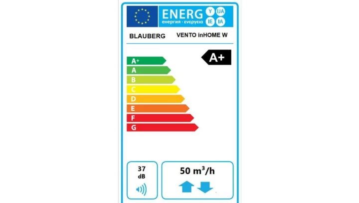 Jednostka wentylacja decentralnej z ceramicznym wymiennikiem entalpicznym, WiFi oraz okapem zewnętrznym AH-10WHITE160 VENTOINHOM