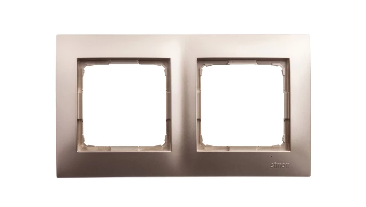 Simon 54 Premium Ramka podwójna złoty mat /do karton-gips/ DRK2/44