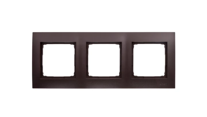 Simon 54 Premium Ramka potrójna brąz mat DR3/46