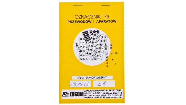 Znaki samoprzylepne ZS 15x15/L1 E04ZP-02030108400