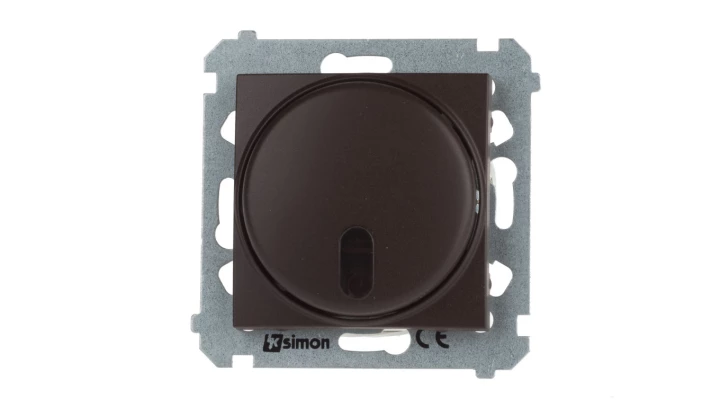 Simon 54 Ściemniacz naciskowy zdalnie sterowany 20–500W brąz mat DS13T.01/46