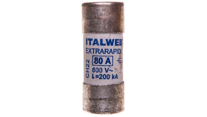 Wkładka bezpiecznikowa cylindryczna 22x58mm 80A aR 600V CH22UQ 002645023