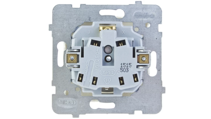 KARO Gniazdo pojedyncze z/u ecru perłowy GP-1SZ/m/42