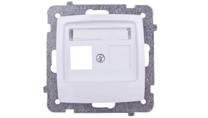 KARO Obudowa gniazda komputerowego pojedynczego biały GPK-1S/p/00