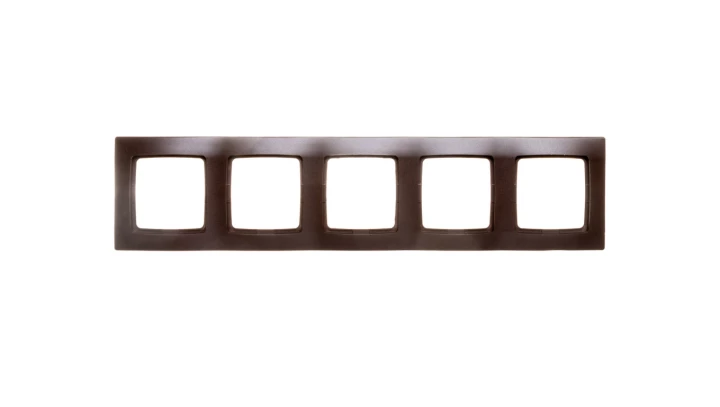 KARO Ramka pięciokrotna czekoladowy metalik R-5S/40