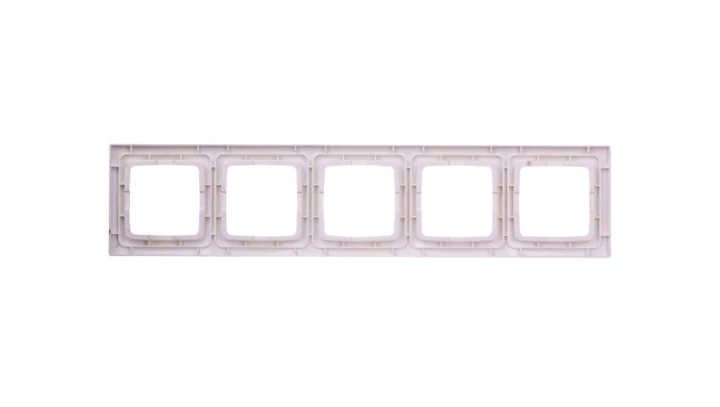 KARO Ramka pięciokrotna do łączników IP44 ecru perłowy RH-5S/42