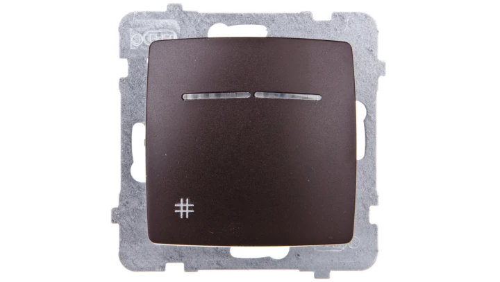 KARO Łącznik krzyżowy z podświetleniem czekoladowy metalik ŁP-4SS/m/40