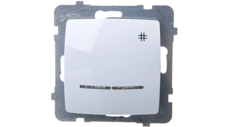 KARO Łącznik krzyżowy z podświetleniem biały ŁP-4SS/m/00