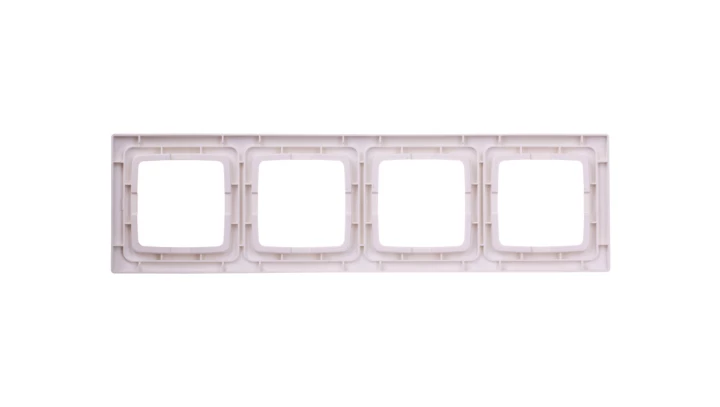 KARO Ramka poczwórna do łączników IP44 ecru perłowy RH-4S/42