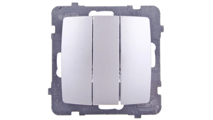 KARO Łącznik potrójny srebrny perłowy ŁP-13S/m/43