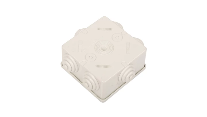 Puszka natynkowa 80x80x40mm tworzywo IP44 szara OL20003