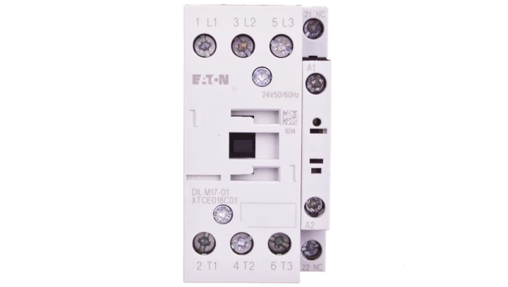 Stycznik mocy 17A 3P 24V AC 0Z 1R DILM17-01(24V50/60HZ) 277040