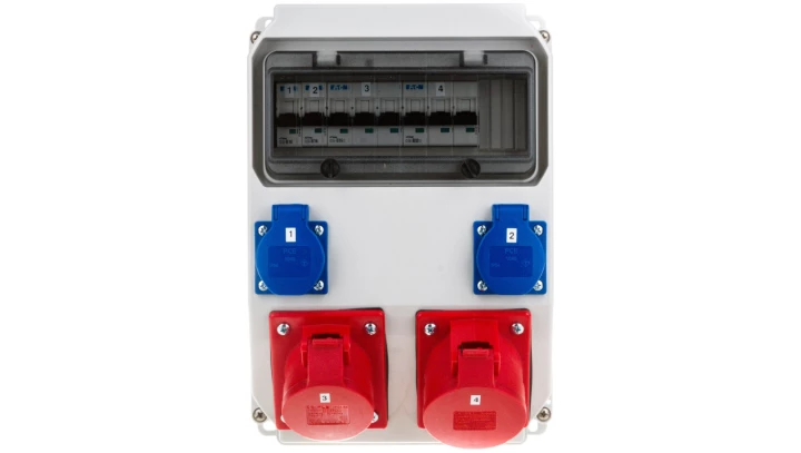 Rozdzielnica stacjonarna ADAMÓW 32A/5PxB32 16A/5PxB16 2xGSx2xB16 IP44 9036435W