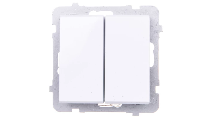 SONATA Łącznik schodowy + pojedynczy biały ŁP-9R/m/00