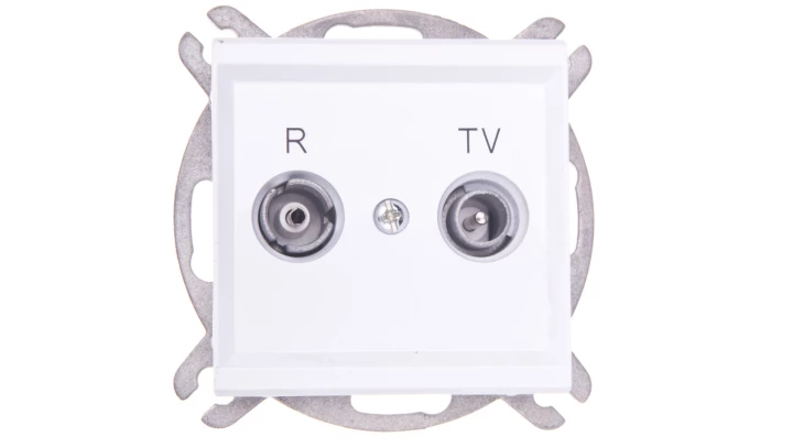 SONATA Gniazdo antenowe RTV zakończeniowe 10dB białe GPA-10RPZ/m/00