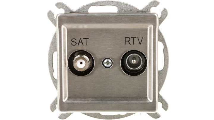 SONATA Gniazdo antenowe RTV-SAT końcowe stal inox GPA-RMS/m/37