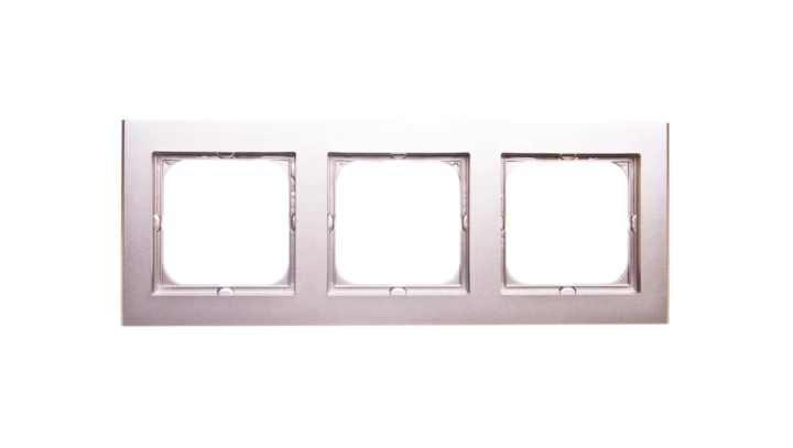 SONATA Ramka potrójna szampański złoty R-3R/39