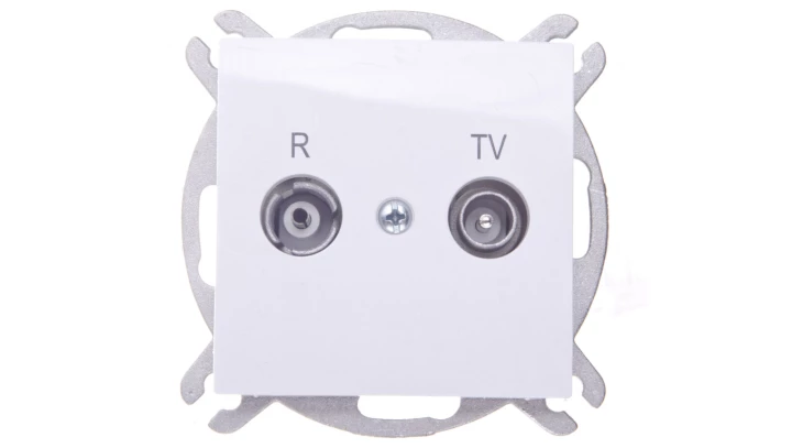 Sentia Gniazdo antenowe RD/TV końcowe białe 1452-10